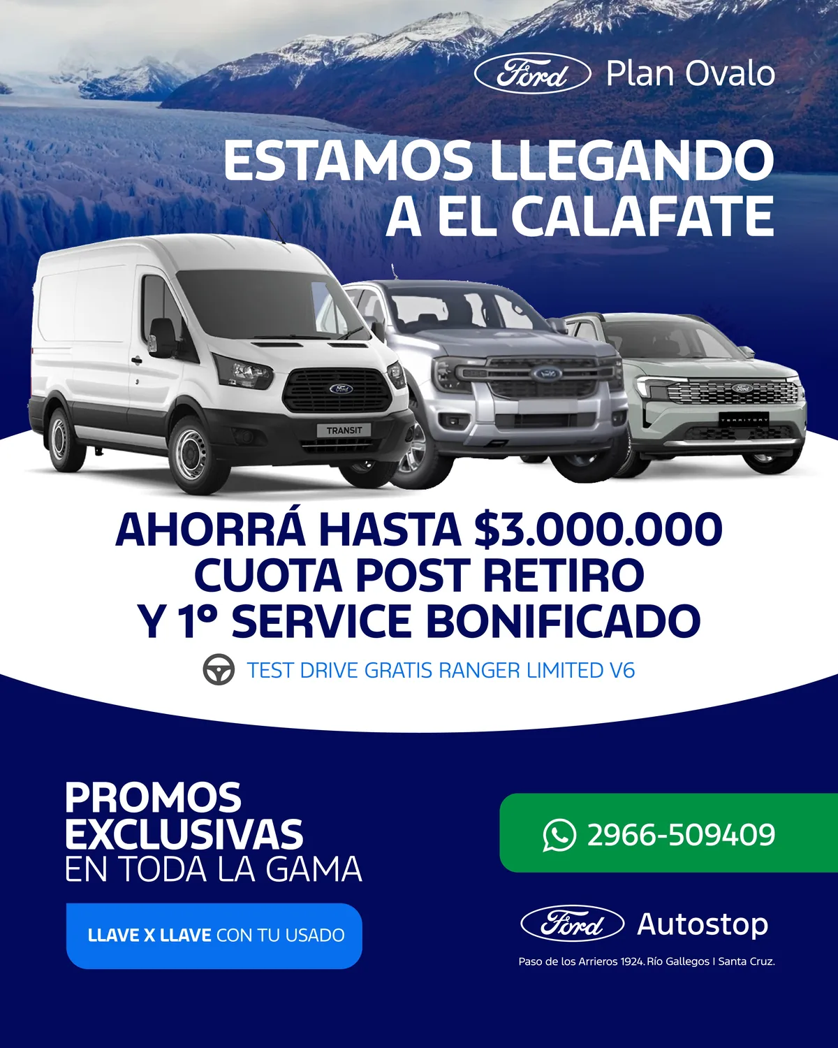 Promo — estamos llegando a El Calafate