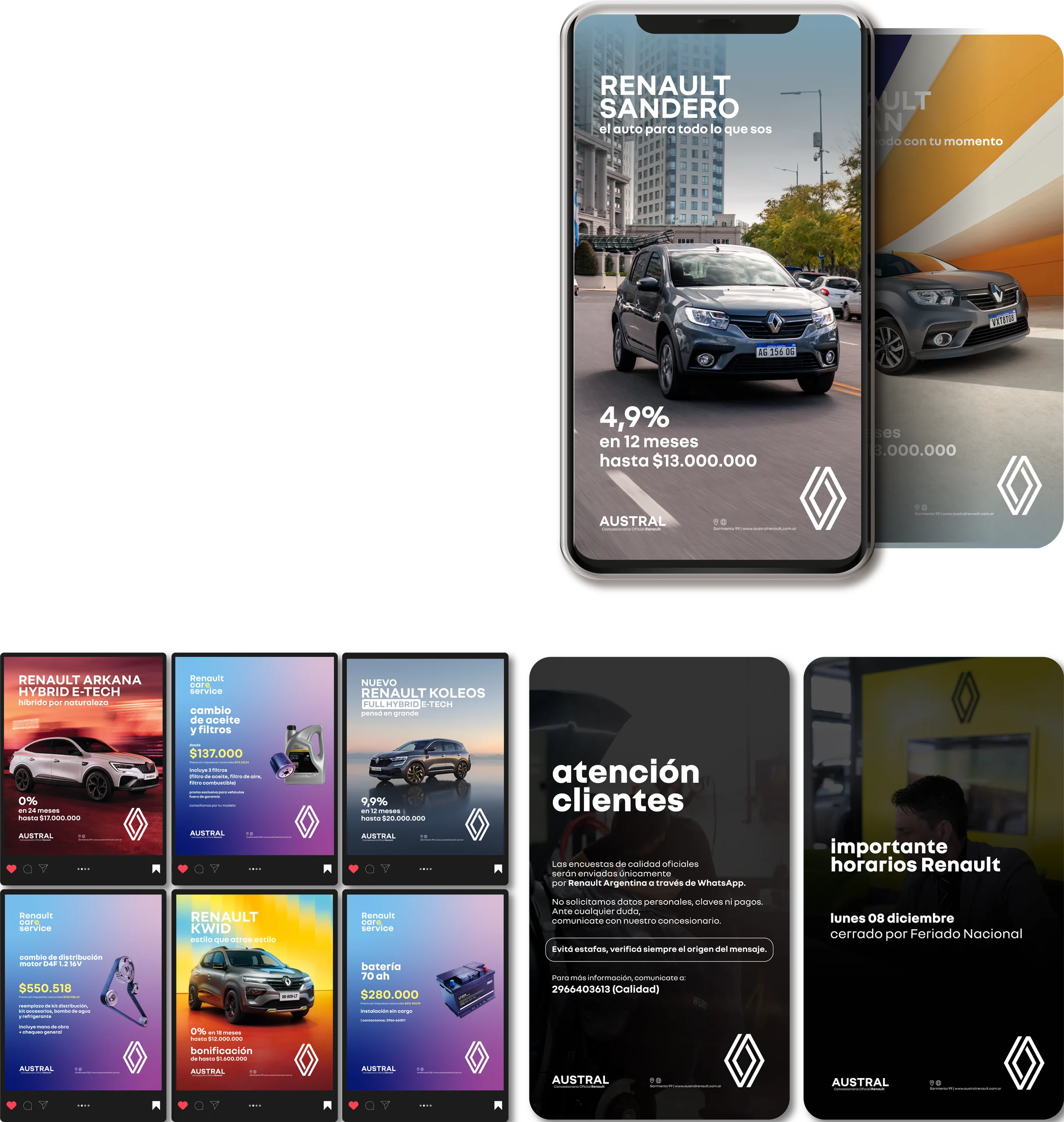 Renault Austral — presencia en redes
