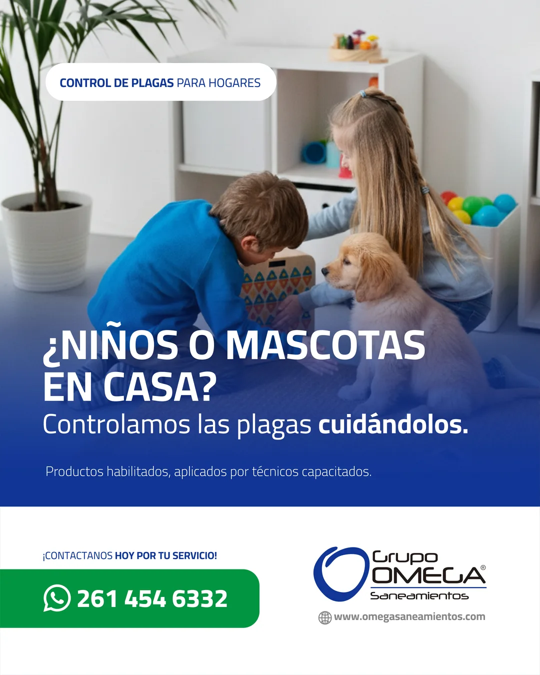 Pieza: ¿Niños o mascotas en casa?