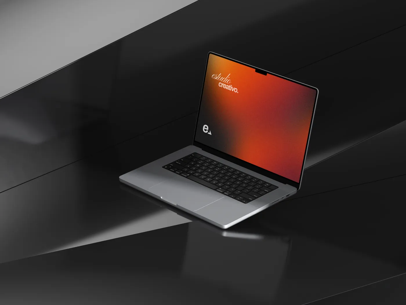 Aplicación en pantalla — estudio creativo