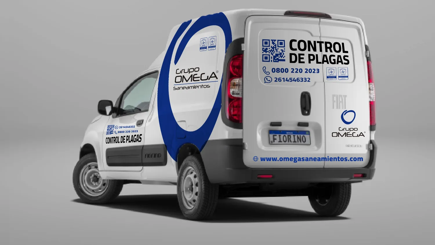 Gráfica vehicular — utilitario de control de plagas