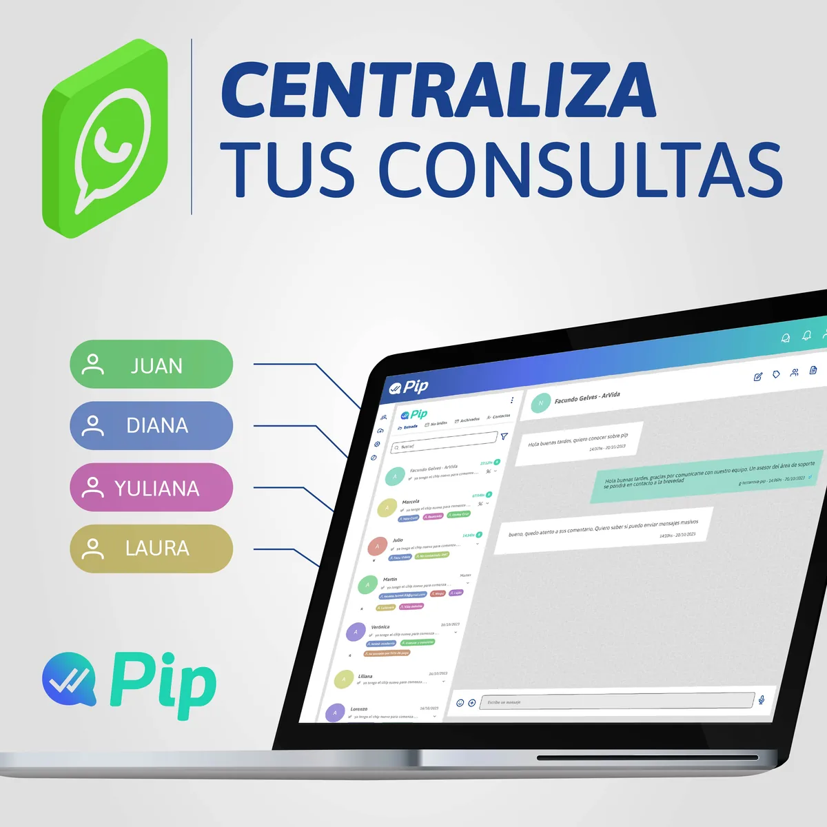 Centralizá tus consultas