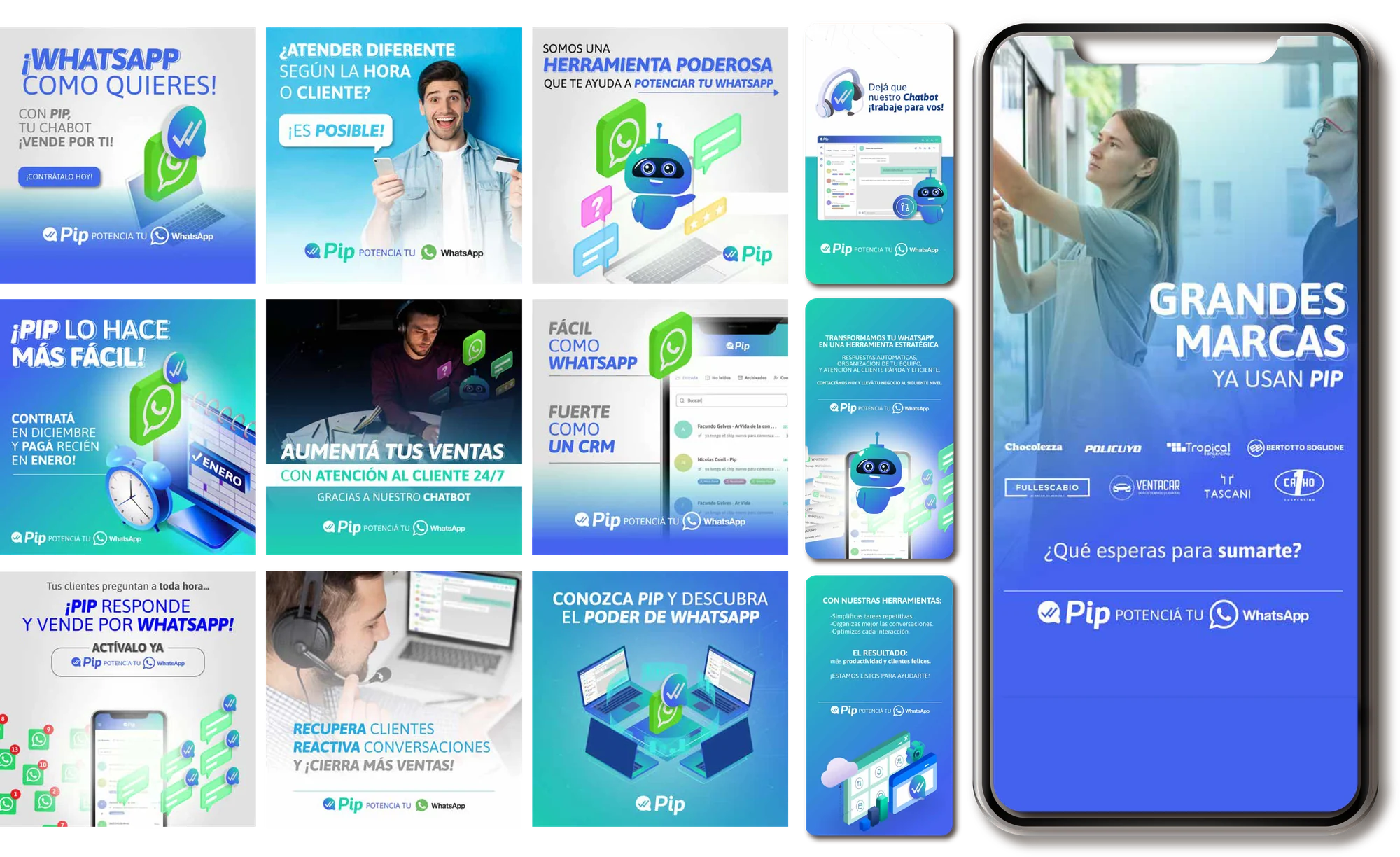 Grandes marcas ya usan PIP — sistema de comunicación de campaña
