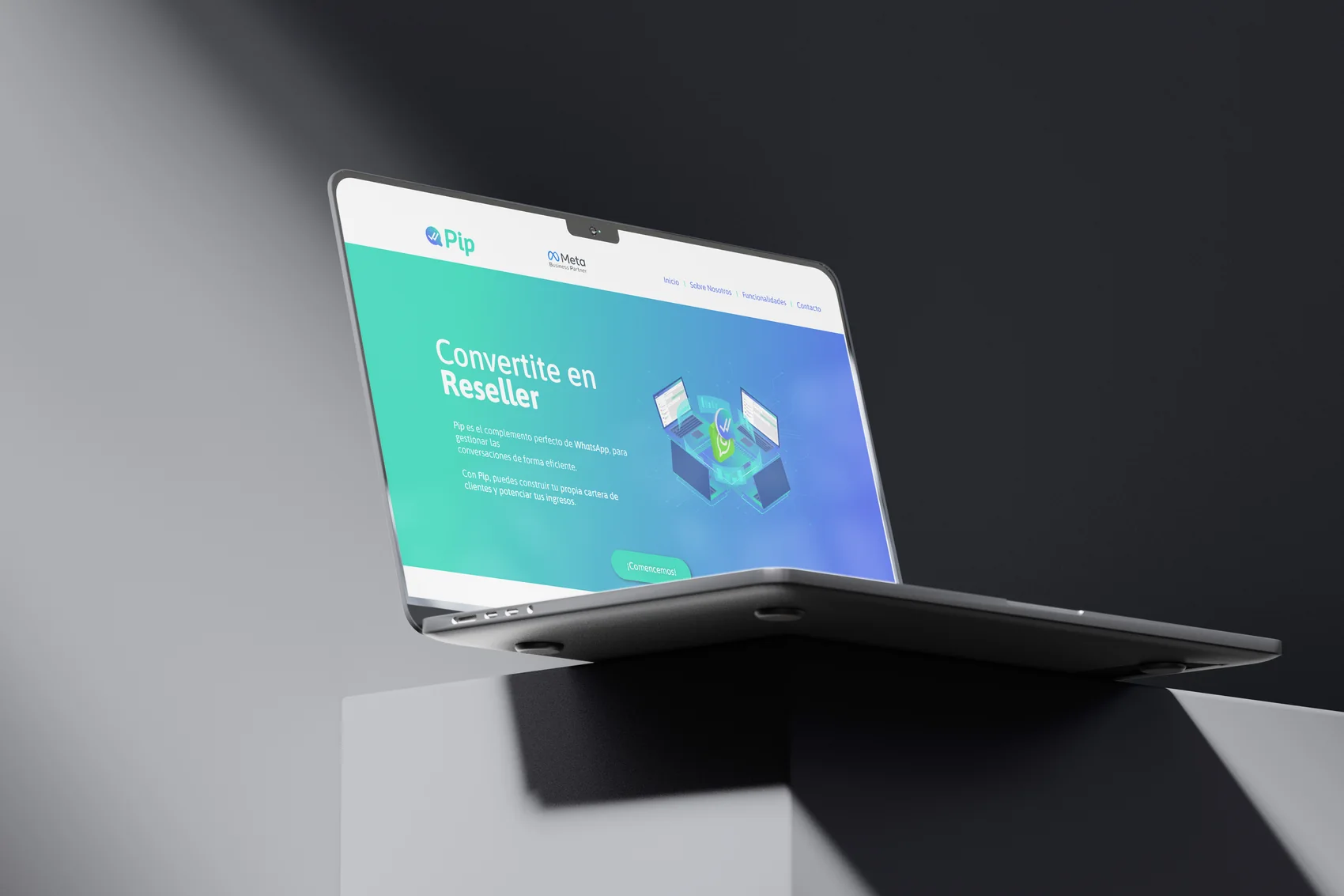 PIP — mockup del sitio